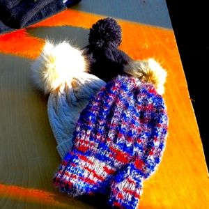 3 stocking caps lot # 9